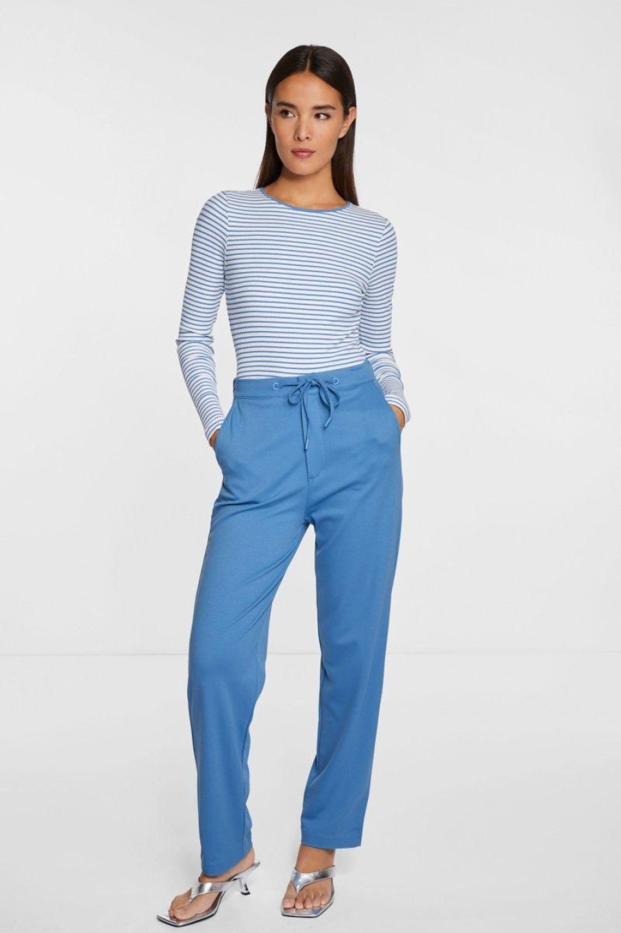 Clearance Rich & Royal Jersey-Pants French Blue