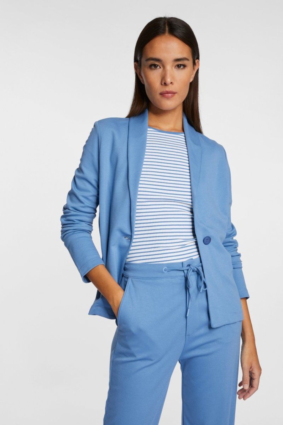 Hot Rich & Royal Jersey-Blazer French Blue