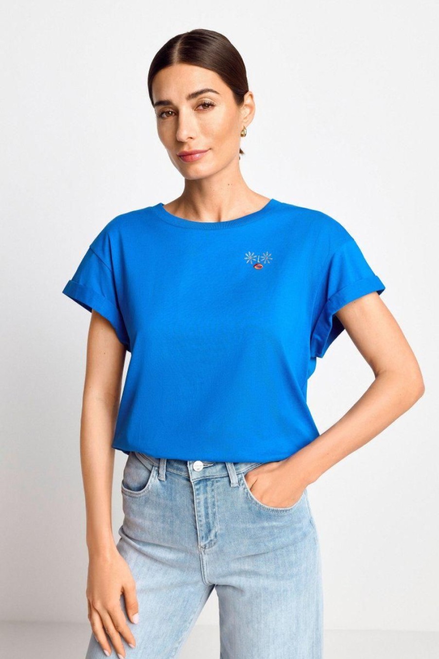 Wholesale Rich & Royal T-Shirt Azzure Blue