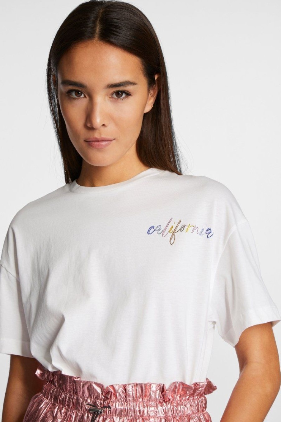 Online Rich & Royal Oversized T-Shirt Pearl White