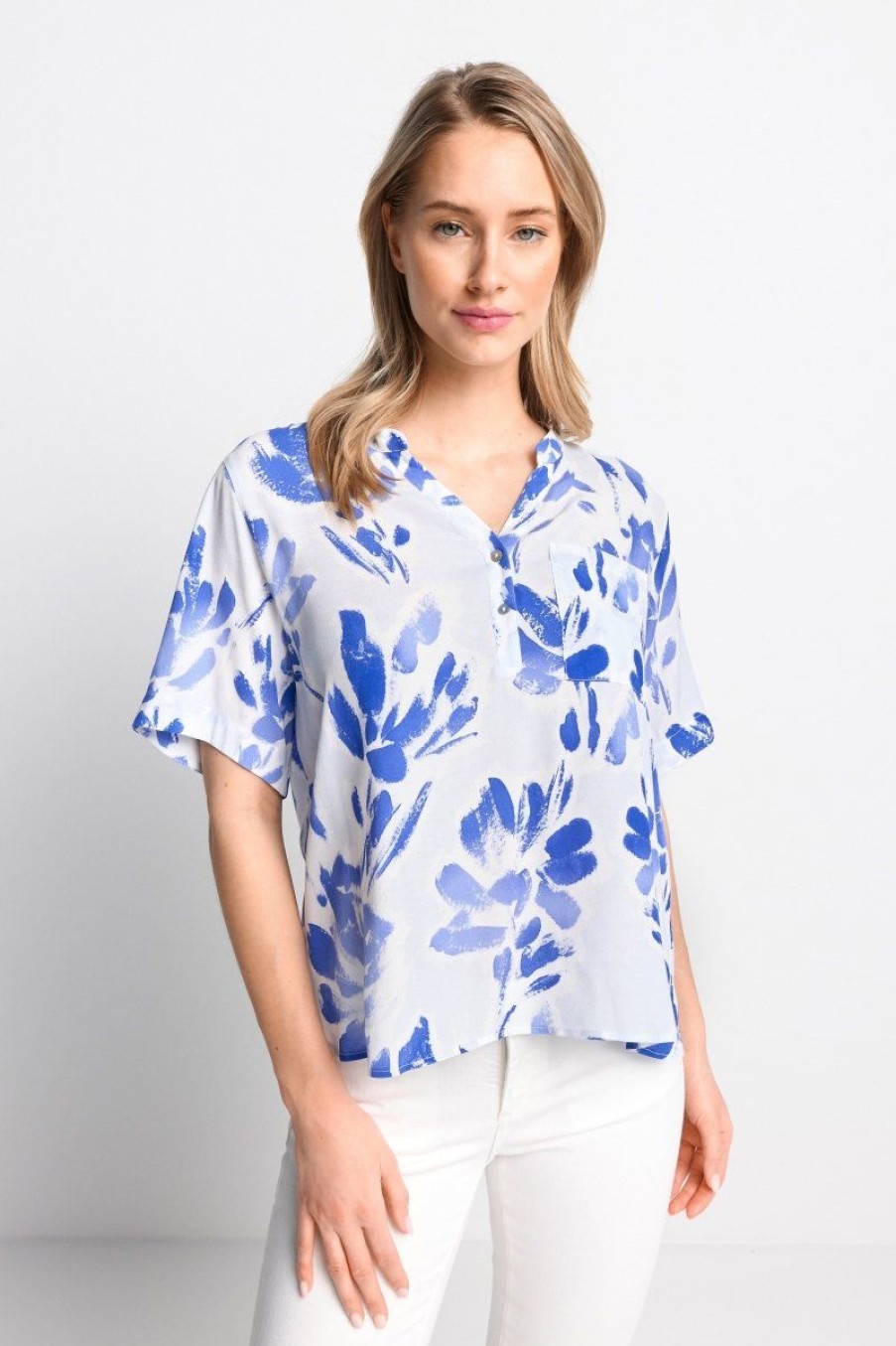 Best Rich & Royal Bluse Cotton Blue